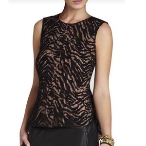 BCBG Maxazria Peplum Back Blouse